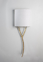 White Gold shown with 12 Yves Semi Cylinder in Natural Linen with cream card lining | Left