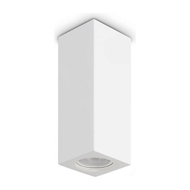 Потолочный светильник Look PL1 SQUARE D70 H200 GESSO Ideal Lux 355764