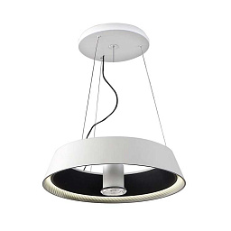 00-0054-05-BW Leds C4 Ringofire подвесной светильник конической формы с черным отражателем
