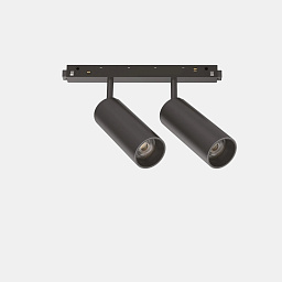 286372 Ideal lux Ego двухламповый трековый светильник черного цвета