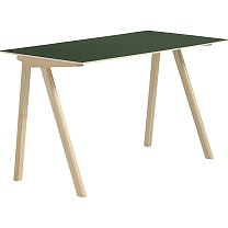 CPH 90 Desk, столешница зеленый линолеум / каркас дуб, лак на водной основе