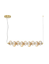 Triac Dimmable Gradient Amber Glass Glossy Light Gold Metal Base LED 30Watt 220-240Volt 1800Lm IP20 3000K L:97 W:16 H:221 cm