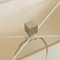 Stack Table Lamp Nickel White Shade by Nellcote настольная лампа Sonder Living 1007214