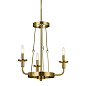 Vetivene 3 Light Chandelier Natural Brass люстра 52450NBR Kichler — фото 8