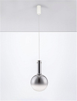 Triac Dimmable Gradient Smokey Glass, Gold Metal & Matt White Metal Base LED 6 Watt 220-240Volt 330Lm 3000K IP20 D: 25 H: 170 cm