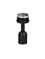 Black Aluminium Pipe IP20 D:2.8 H:6.6 cm