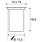 229324 SLV DASAR® 115 QPAR51 SST square IP67 уличный светильник — фото 2