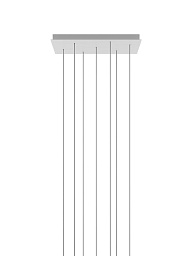 Потолочная розетка Rectangular Cluster System 7 Lights Lodes