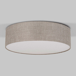 a065052 TK Lighting Rondo накладной потолочный светильник с цилиндрическим текстильным абажуром