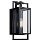 Goson 16" 1 Light  Wall Light with Clear Glass Black уличный настенный светильник 59086BK Kichler