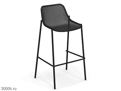 ROUND Высокий штабелируемый стальной садовый табурет emu