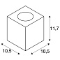 1006409 SLV CONCRETO FL 10W GU10 IP65 square уличный напольный светильник — фото 6