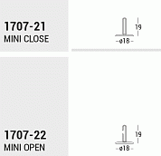 CLIP mini pendant with structure and shade in brushed finishes: pink gold, gold and black nickel with open ring without single canopy