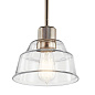 Eastmont 1 Light Mini Pendant with Clear Glass Polished Nickel подвесной светильник 52405PN Kichler — фото 3