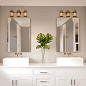 Настенный светильник Riggs Quoizel QZ-RIGGS3-BATH-WS состаренная латунь — фото 1
