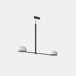 00-7985-05-M1 Leds C4 Coco двойной подвесной светильник с двумя плафонами на перекладине