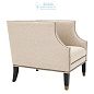 111729 Chair Doheny carreaux sand Eichholtz