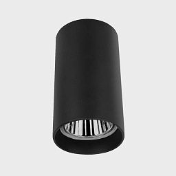 CLT 015C BL Crystal Lux Rivo потолочный накладной светильник цилиндрической формы черного цвета