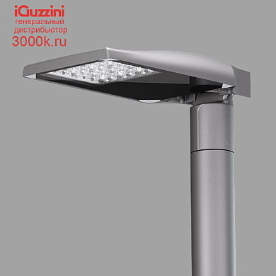 EW26 Street iGuzzini Pole-mounted system - ST1 optic - Neutral White - Midnight - ø46-60-76mm