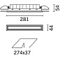 MQ61 Laser Blade iGuzzini Recessed frame - LED - Neutral white - Incorporated DALI dimmable power supply - Diffused lighting