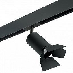 PRO437437 Lightstar Rullo потолочный светильник на штанге с черным отражателем для однофазного трека