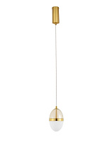Opal & Cognac Glass Gold Metal Base LED 13 Watt 220-240 Volt 780Lm 3000K IP20 D:12 H:120cm