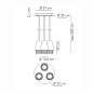 Axo Light Fedora SP FEDOR 3 подвесной светильник SPFEDOR3BRBCGU1 — фото 1
