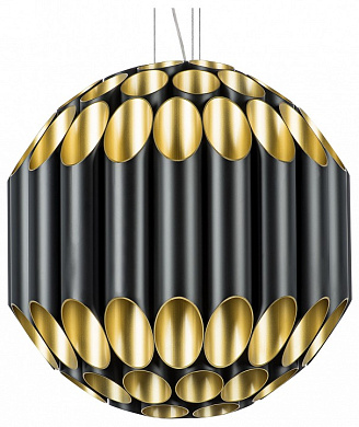 подвесной светильник с цилиндрическим корпусом черный