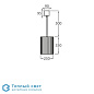 Flat Drum потолочный светильник Bella Figura cl451 75 clear rod