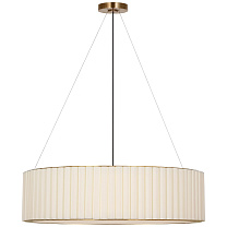 Palati Extra Large Hanging Shade полированная старая латунь с льняным абажуром