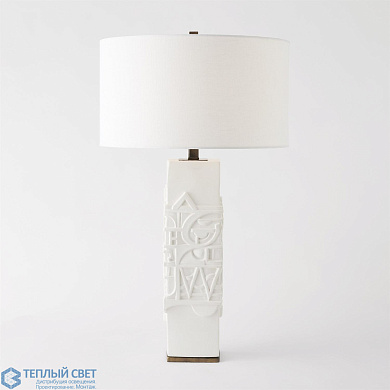 Totem Lamp-Matte White Global Views настольная лампа