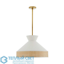 41066 Arteriors Malena подвесной светильник с коническим плафоном и декоративной вставкой