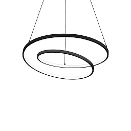 342382 Ideal lux Off подвесной светильник с двойным кольцом черного цвета