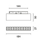 Q914 Laser Blade XS iGuzzini Linear module LB XS for 48V  track - GL Pro 10 cells — фото 1