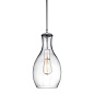 Everly 13.75" 1 Light Hour Glass Pendant Clear Glass Chrome подвесной светильник 42456CHCLR Kichler — фото 3