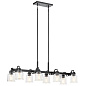 Aivian 42" 8 Light Linear Chandelier Black люстра 52400BK Kichler — фото 8