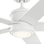 56" Brahm Fan Matte White люстра-вентилятор 300044MWH Kichler — фото 3