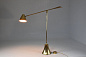 Equilibrium-VIII Contemporary Brass Floor Lamp торшер Jonathan Amar Studio Equilibrium-VIII