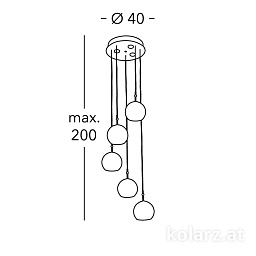 0392.35+3.5.Me.Ag Kolarz Luna Подвесной светильник
