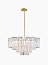 Люстра Heathfield Sloane Large — Прозрачный; Сатиновая латунь