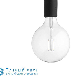 подвесной светильник с цоколем E27 черный
