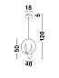 9104311 RINGS Novaluce светильник LED 43Вт 230В 1895Lm 3000K IP20