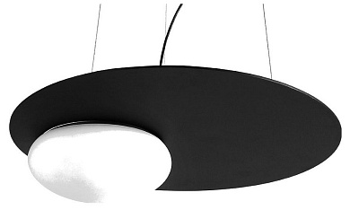 подвесной светильник с асимметричным плафоном черный