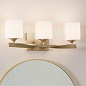 Marette 22.75" 3 Light Vanity Light Champagne Bronze настенный светильник 55002CPZ Kichler — фото 5
