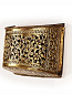 Classic Hand Carved Rectangular Brass Wall Light бра FOS Lighting D12-Carving-WL1