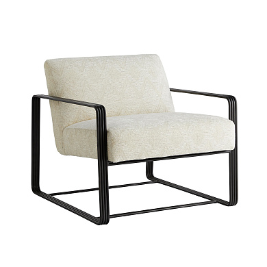 6934 Vince Lounge Chair Frost Chenille Arteriors мягкое сиденье