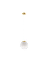Gradient White Glass Brass Gold Metal LED E27 1x12 Watt 100-240Volt IP20 Bulb Excluded D: 20 H: 120 cm