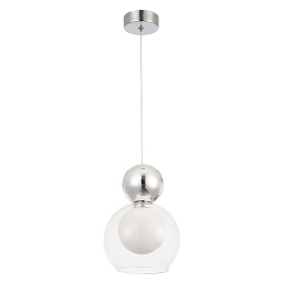 MURCIA SP1.2 CHROME Crystal Lux MURCIA подвесной светильник с шарообразным плафоном из хромированного металла