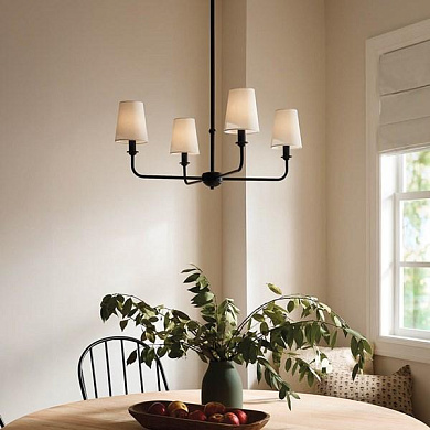 Pallas 25" 4 Light Chandelier Black люстра 52520BK Kichler