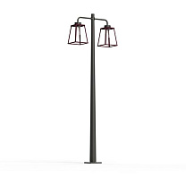 Lampiok 2 N° 5; Clear glass E27 52W; Wine red